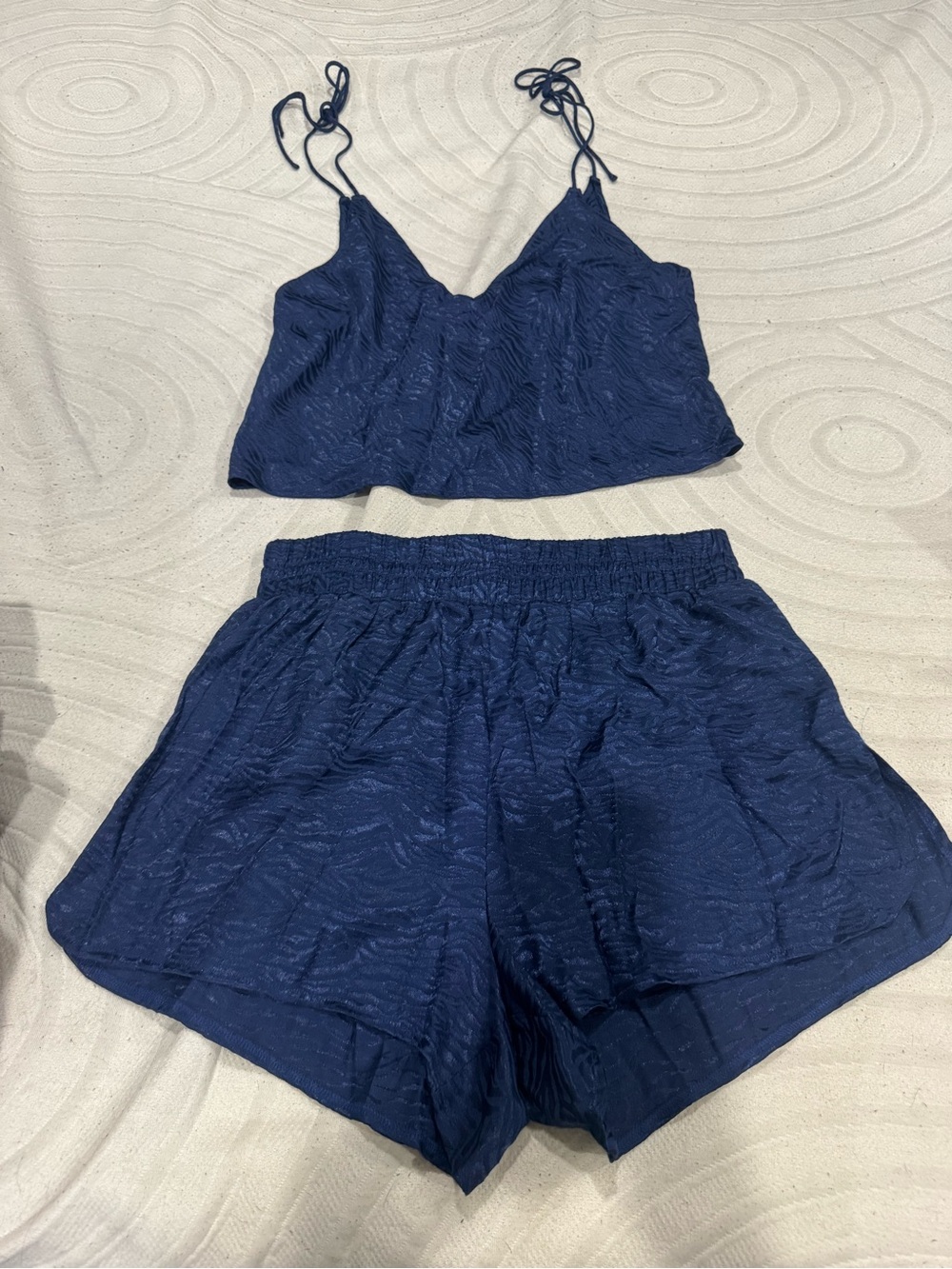 Victoria's Secret Navy Blue Two-Piece Pajama Set